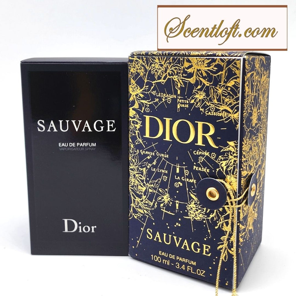 DIOR Sauvage EDP 100ml * (New Refillable Bottle) Constellation Pattern Limited Edition Gift Box