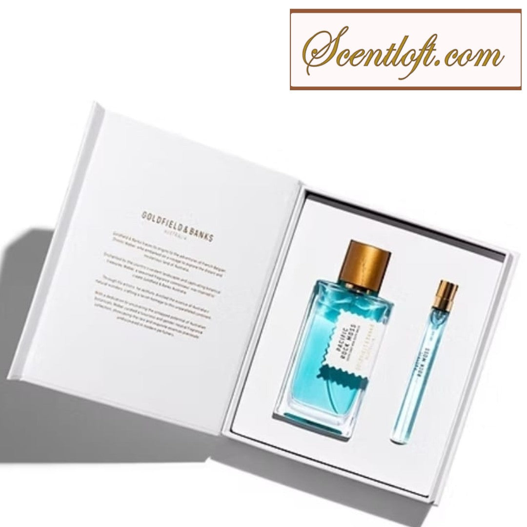 GOLDFIELD & BANKS Pacific Rock Moss Perfume Concentrate Giftset (100ml +10ml Travel Spray)