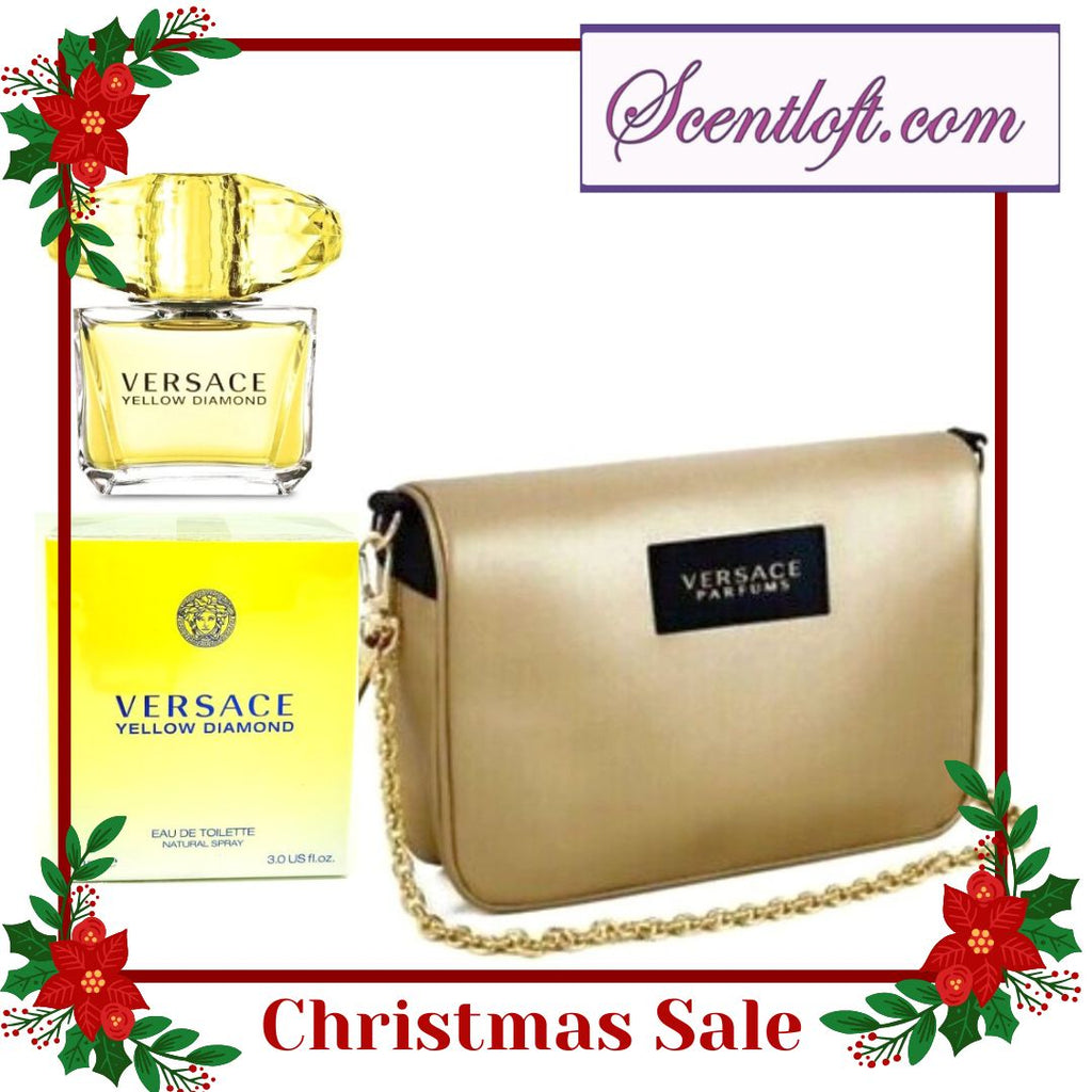 VERSACE Yellow Diamond EDT 90ml + Optional Cross-body Clutch