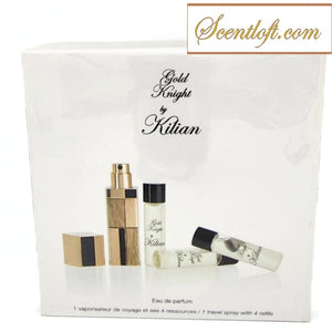 KILIAN Gold Knight Travel Set with Gold "Muse" travel case *