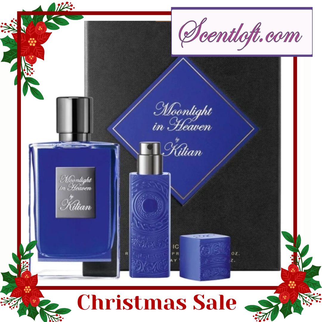 KILIAN Moonlight In Heaven Icon Set (50ml+7.5ml Blue Travel Atomizer Case