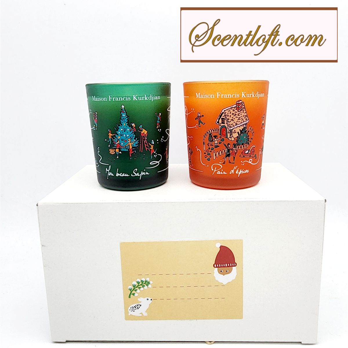 Maison Francis Kurkdjian MFK Scented Christmas Candles (2-piece set)