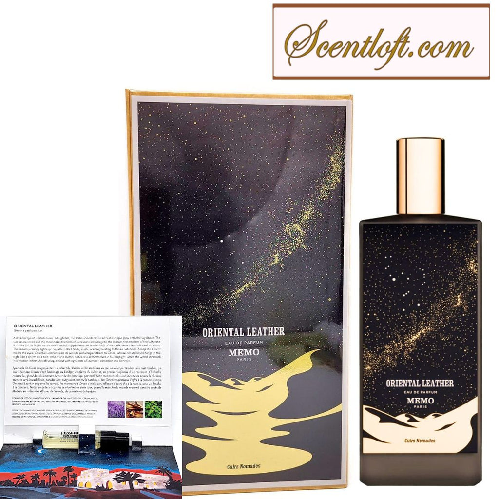 MEMO PARIS Oriental Leather EDP 75ml + Free 2ml mini spray