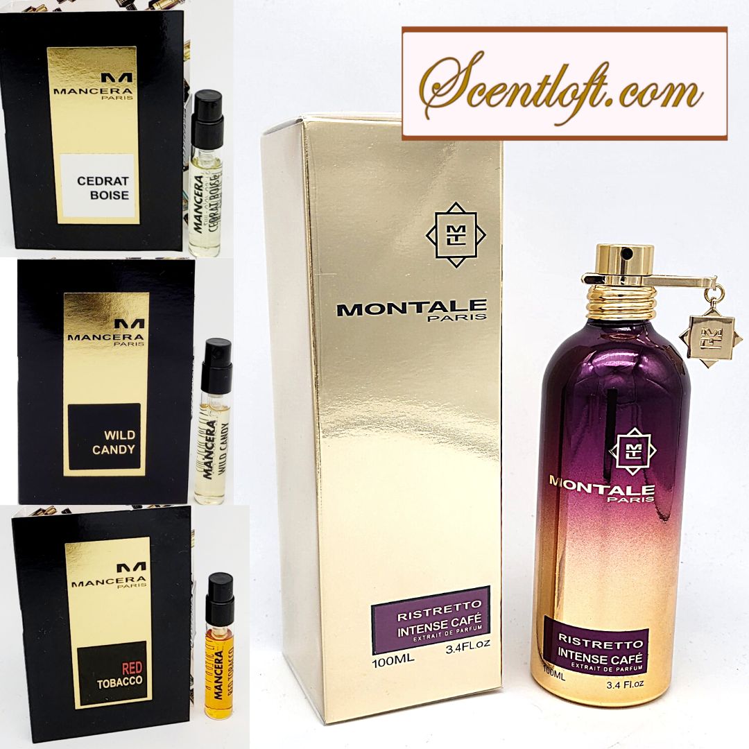 MONTALE Ristretto Intense Cafe Extrait de Parfum 100ml + Free 2ml spray *