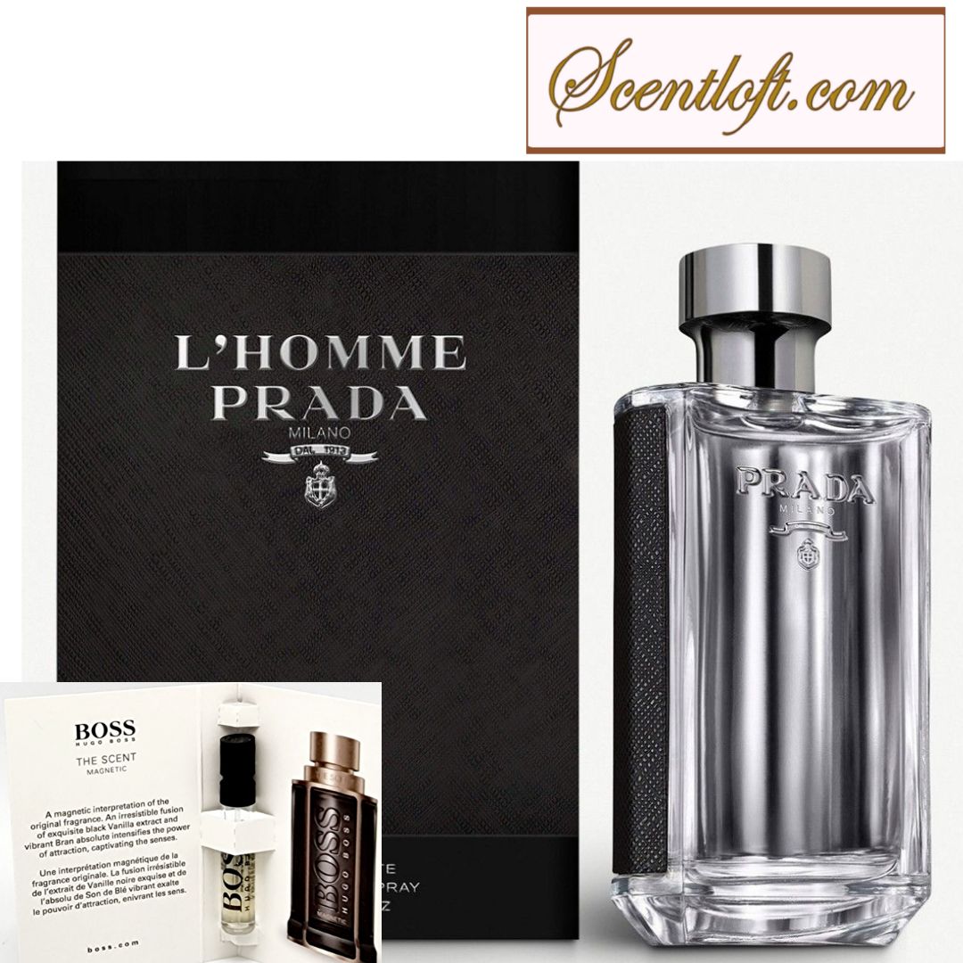 Prada L'Homme EDT 100ml + a free mini spray*