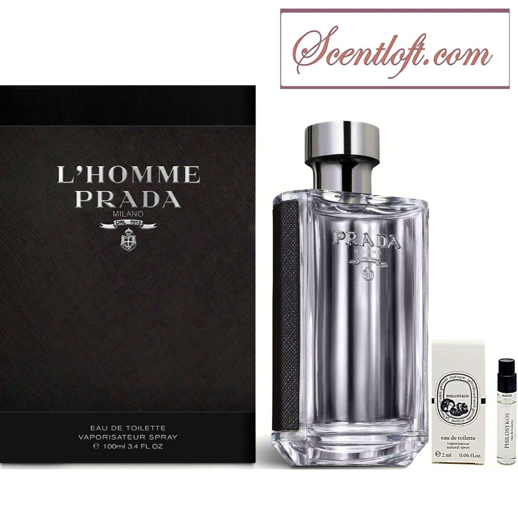 Prada L'Homme EDT 100ml + a free Mini Spray