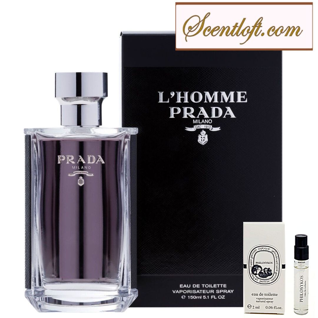Prada L'Homme EDT 150ml (Jumbo Size) + a free Mini Spray