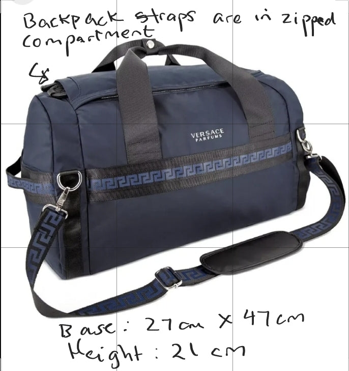 VERSACE Duffel Bag / Backpack (dual function)