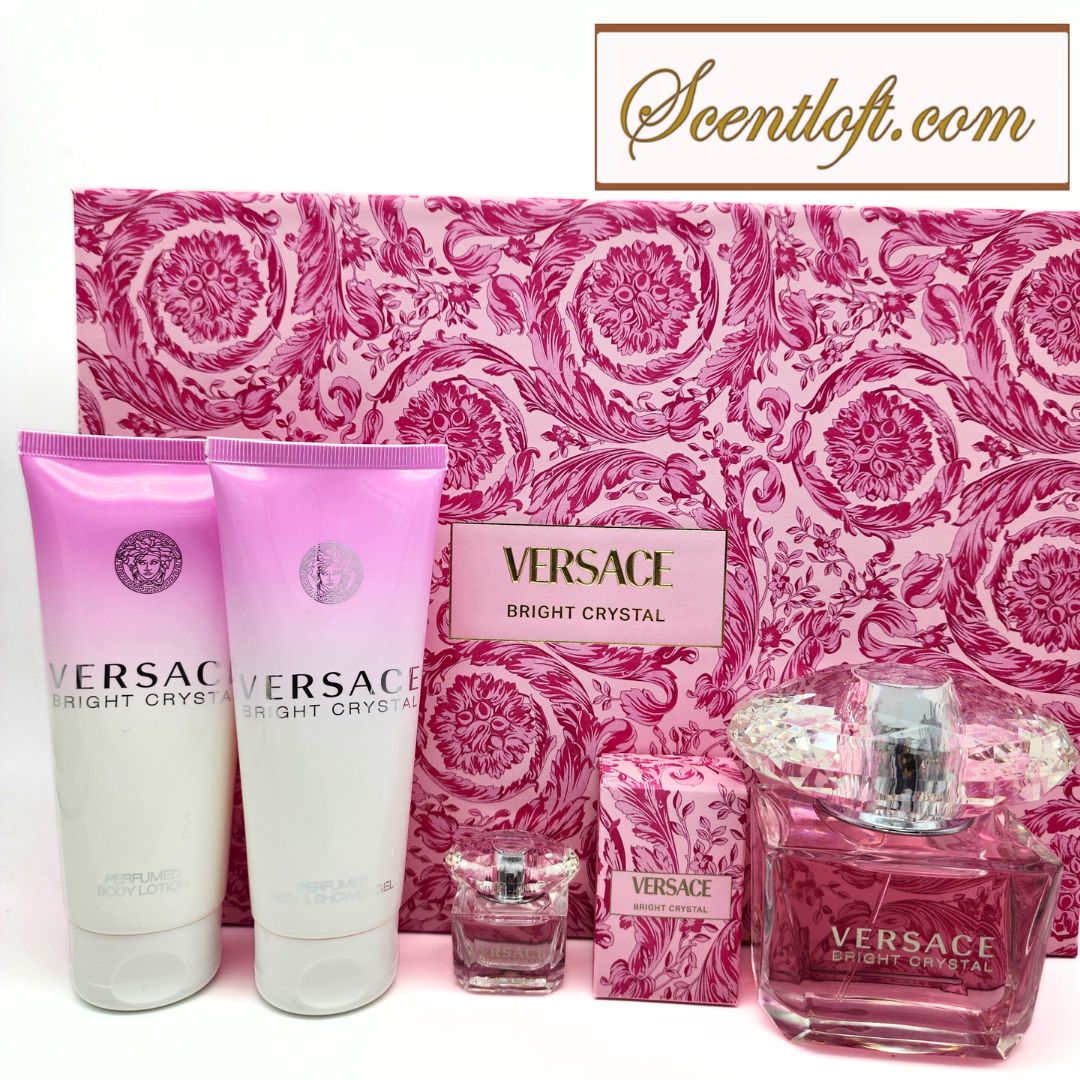 VERSACE Bright Crystal EDT 90 ml 4-piece Gift Set *