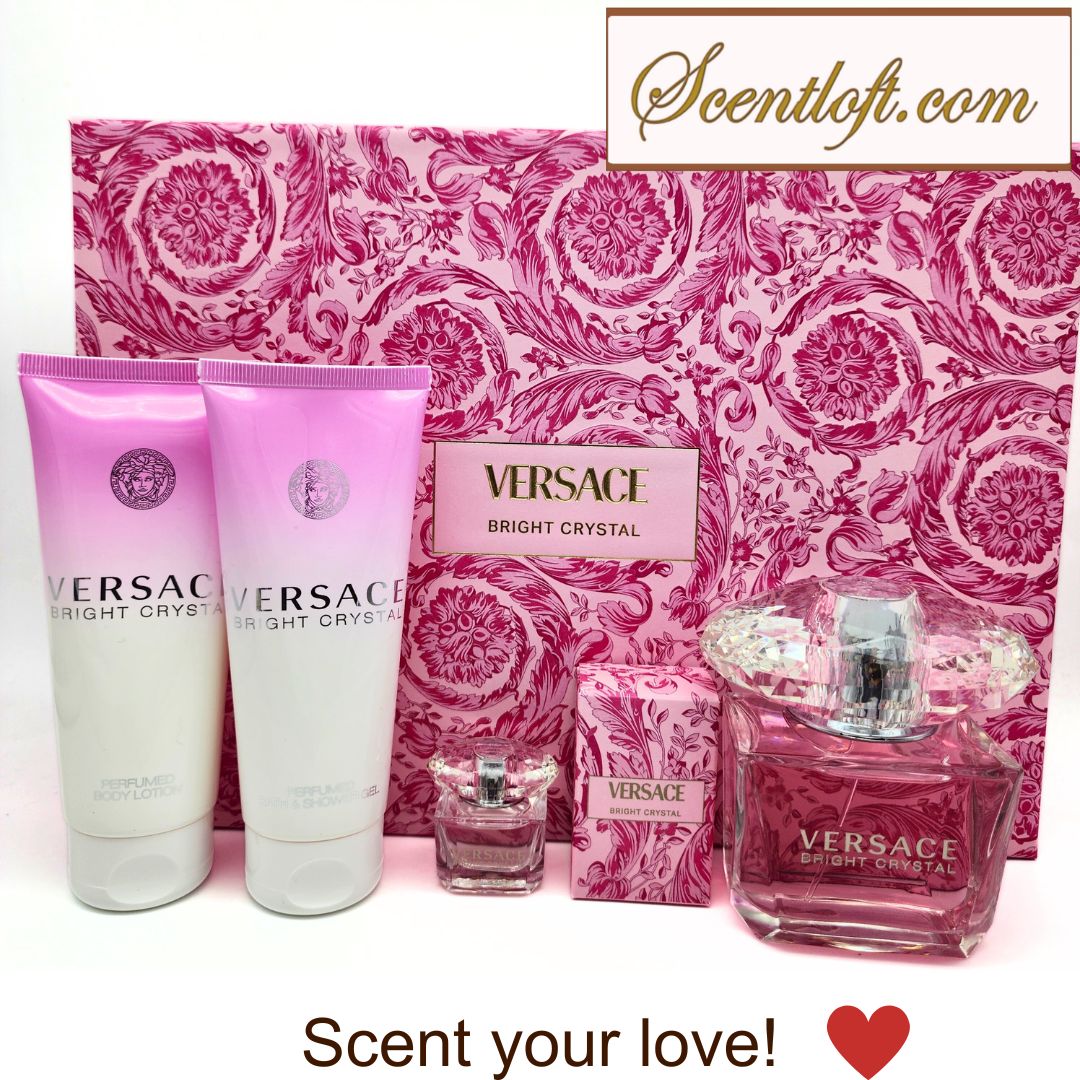 VERSACE Bright Crystal EDT 90 ml 4-piece Gift Set – SCENTLOFT.COM
