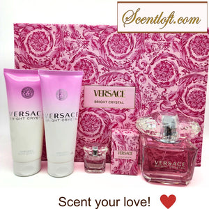 VERSACE Bright Crystal EDT 90 ml 4-piece Gift Set – SCENTLOFT.COM