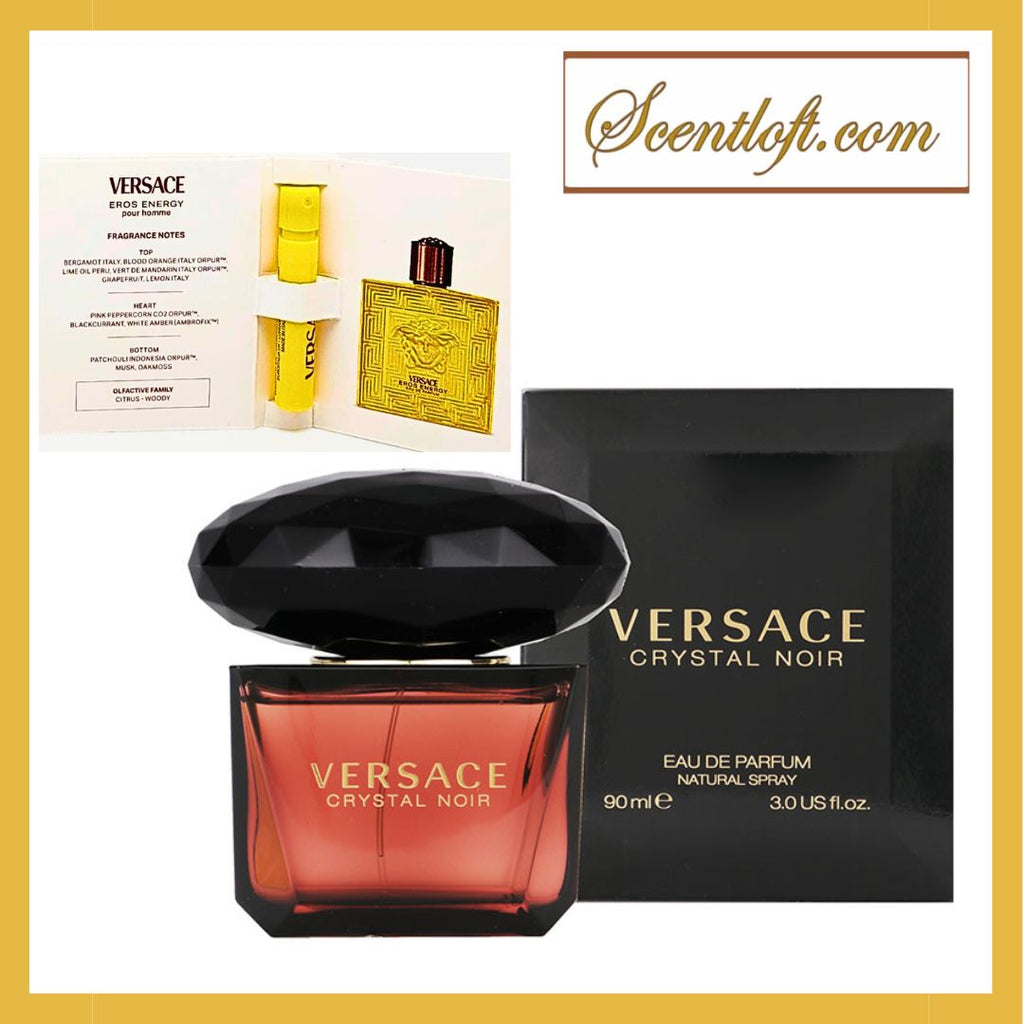VERSACE Crystal Noir Eau De Parfum 90ml + a Mini Spray*