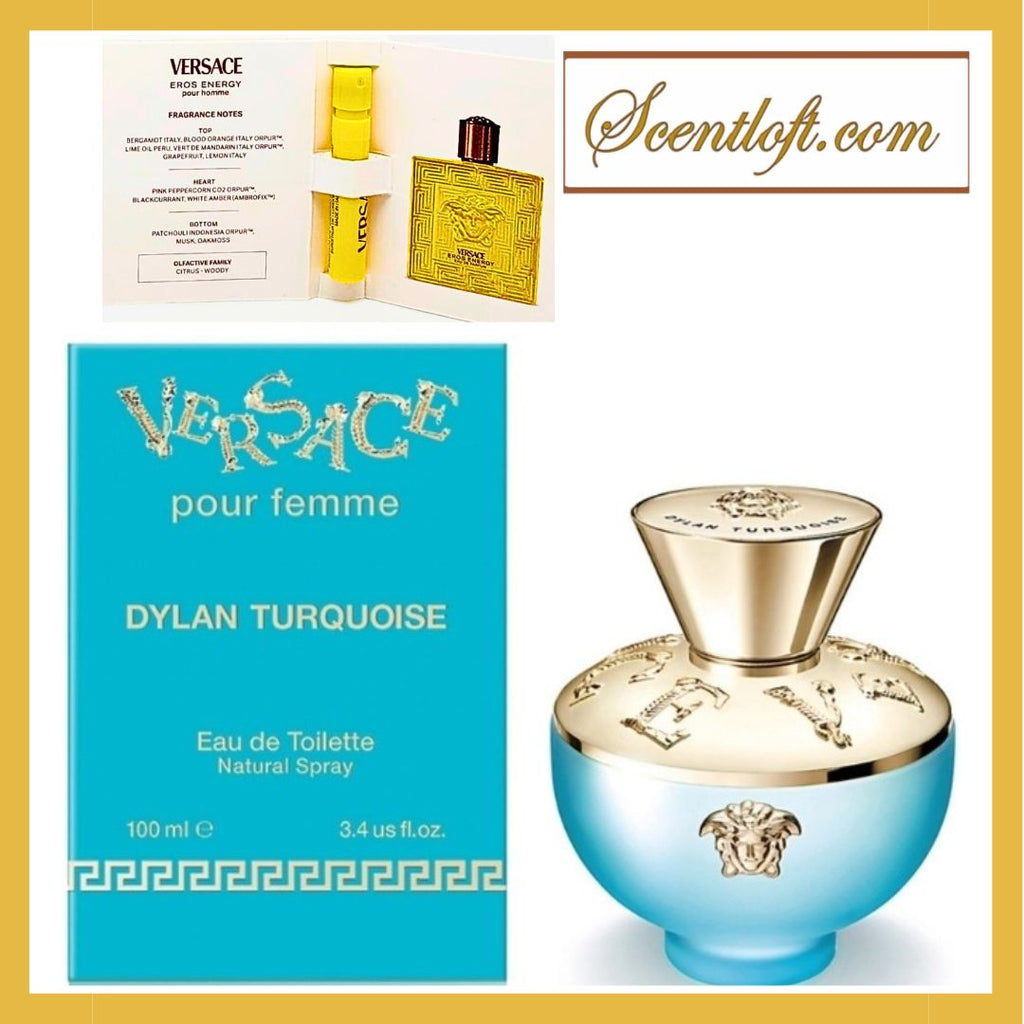 VERSACE Dylan Turquoise EDT 100ml + a Free Mini Spray*