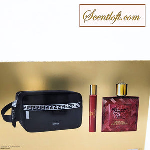 VERSACE Eros Flame EDP 100ml +10ml + Trousse Gift Set