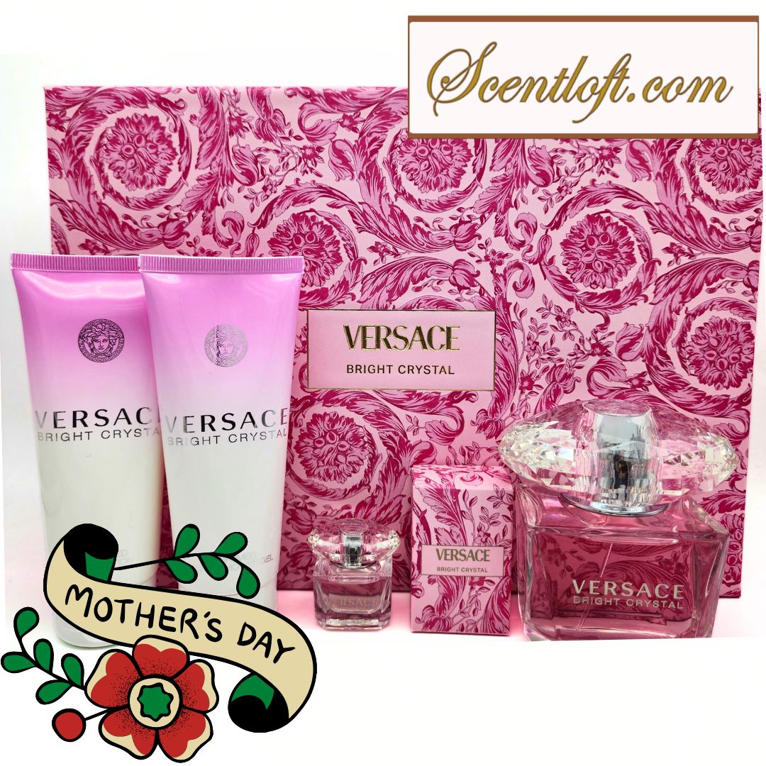 VERSACE Bright Crystal EDT 90 ml 4-piece Gift Set – SCENTLOFT.COM