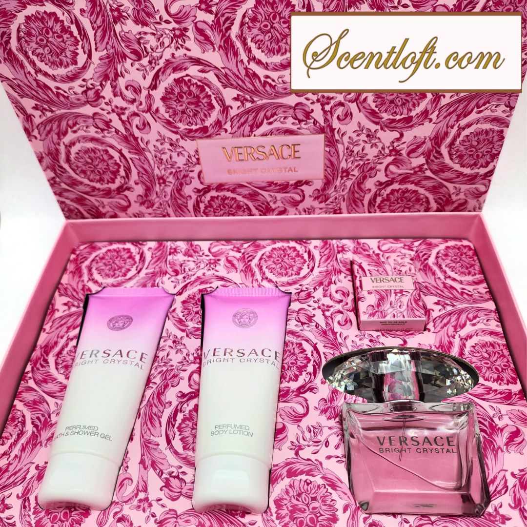 VERSACE Bright Crystal EDT 90 ml 4-piece Gift Set *