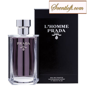 Prada L'Homme EDT 150ml + a free mini spray*