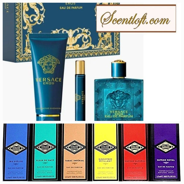 VERSACE Eros EDP 100ml 3-piece Gift Set + A Free Atelier Sample