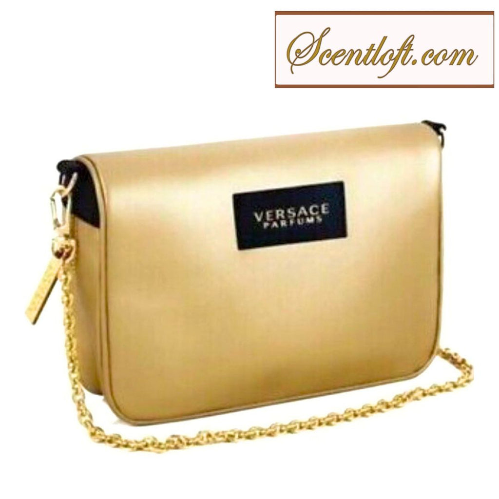 VERSACE PARFUMS Cross-body Clutch Bag with Detachable Gold Chain