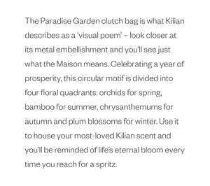 KILIAN Paradise Garden Clutch for Perfume, Watches, Jewellery